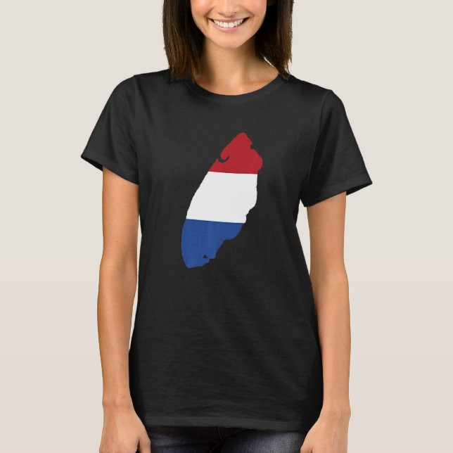Camiseta Holland flag in Texel outline Texel (Anverso)