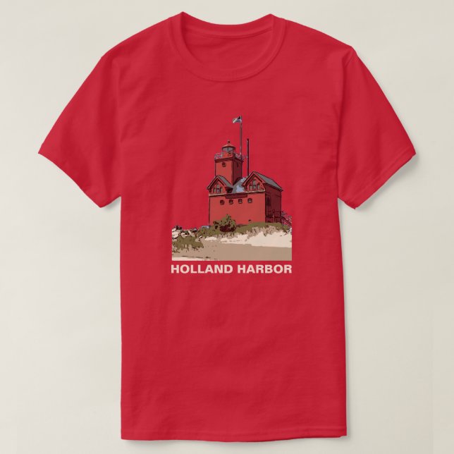 CAMISETA HOLLAND HARBOR LIGHT (Diseño del anverso)