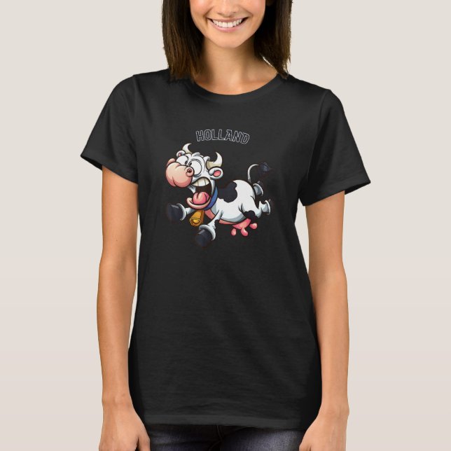 Camiseta Holland Vermont Vaca Loca (Anverso)