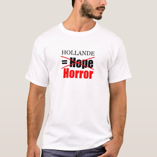 Camiseta Hollande No Esperanza = Horror - Hombres Tee (Anverso)