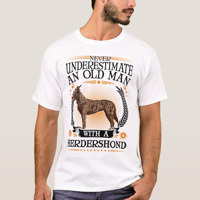 Camiseta Hollandse Herder Old Man Herdershond (Anverso)