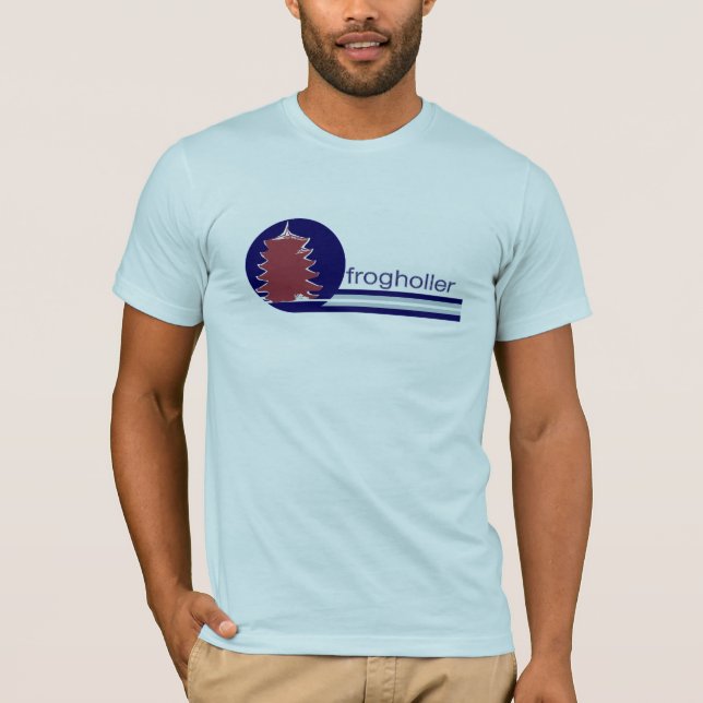 Camiseta Holler Tee de rana masculina (Anverso)