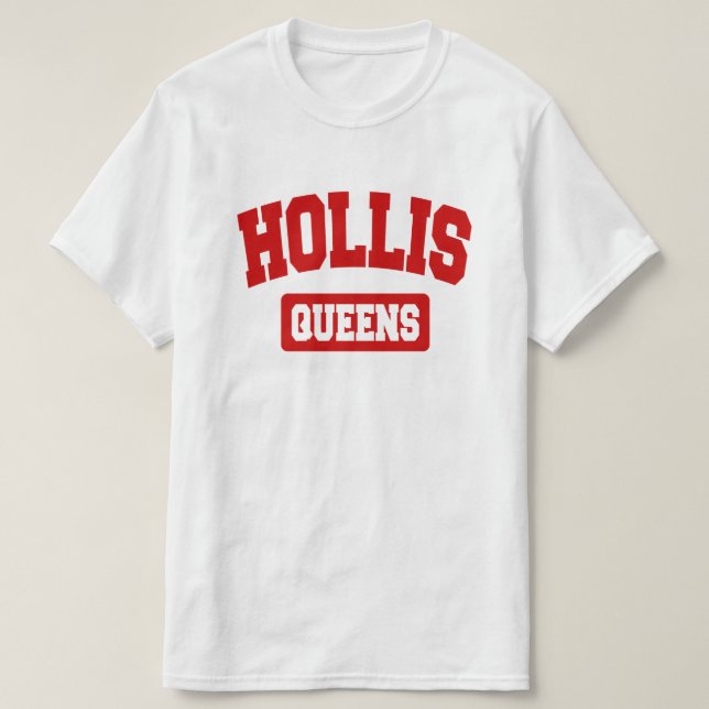 Camiseta Hollis, Queens, NYC (Diseño del anverso)
