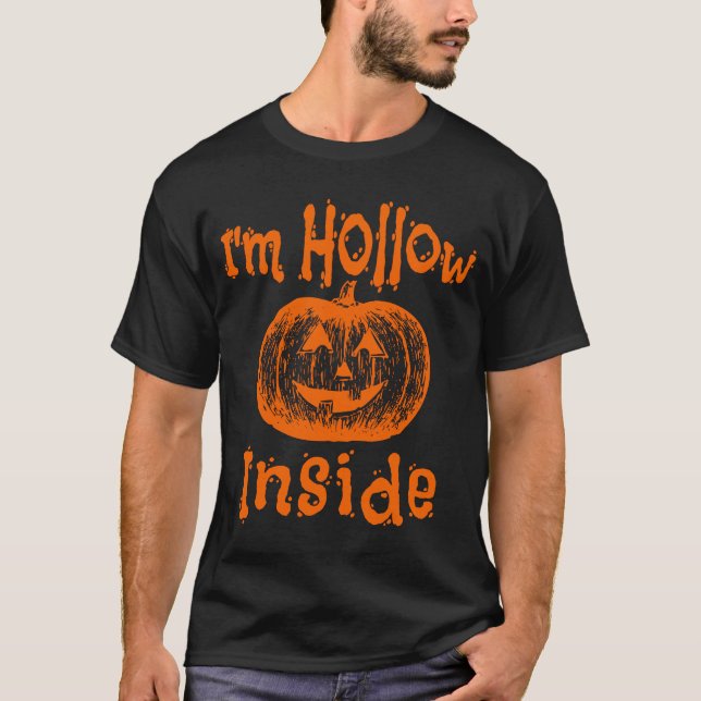 Camiseta Hollow de Halloween dentro de Jack o Lantern Pumpk (Anverso)
