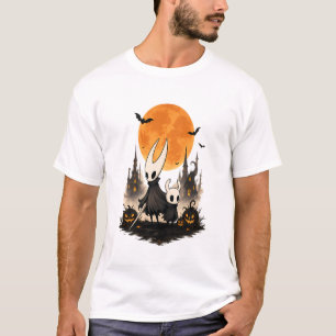 Camiseta Hollow Knight Halloween Luna Espeluznante Calabaza