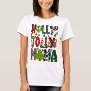 Camiseta Holly A Jolly Mama Christmas Tree Cakes Debbie Paj