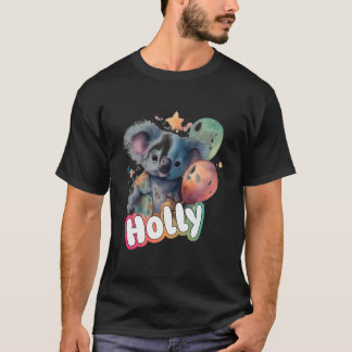 Camiseta Holly - Adorable Nombre Chica Con Cute Koala