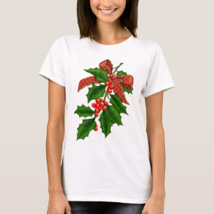 Camiseta Holly Branch y Bow