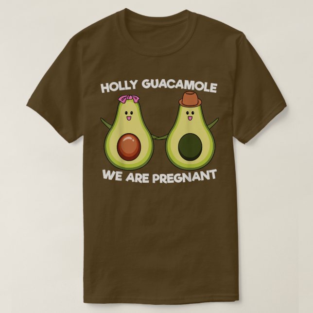 Camiseta Holly Guacamole Estamos Embarazados Graciosamente  (Diseño del anverso)