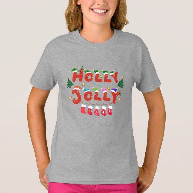 Camiseta Holly Jolly (Anverso)