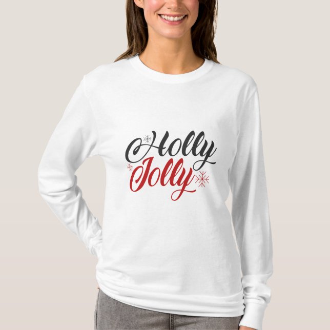 Camiseta Holly Jolly (Anverso)