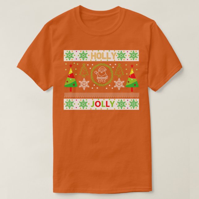 Camiseta holly jolly 2 (Diseño del anverso)