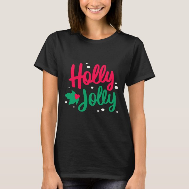 Camiseta Holly Jolly Christmas  (Anverso)