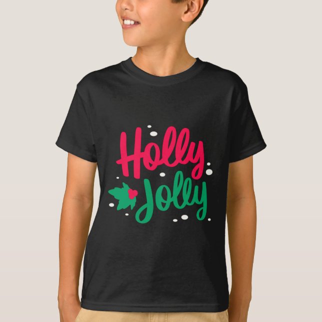 Camiseta Holly Jolly Christmas  (Anverso)
