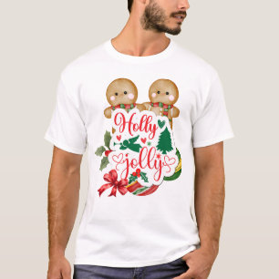 Camiseta Holly Jolly Gingerbread