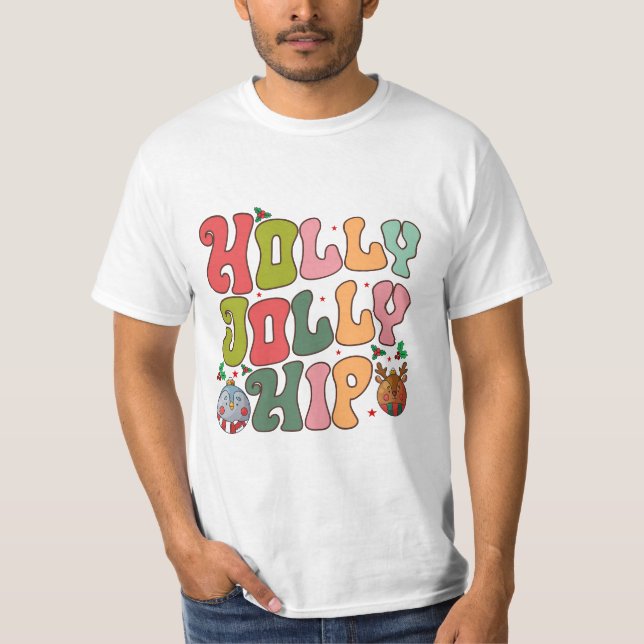 Camiseta Holly Jolly Hip (Anverso)