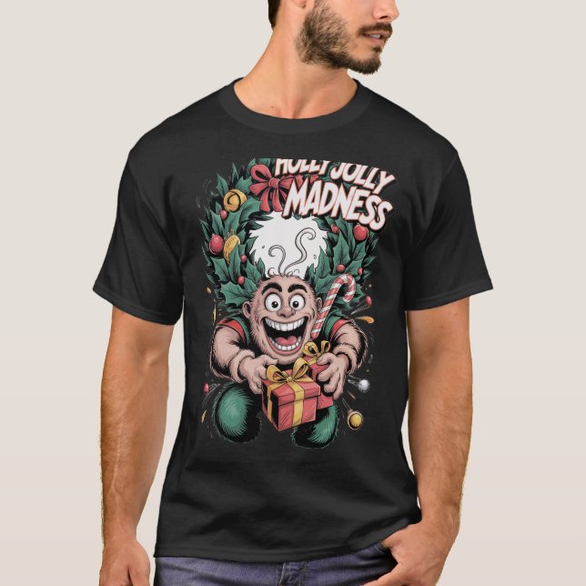 Camiseta Holly Jolly Madness (Anverso)