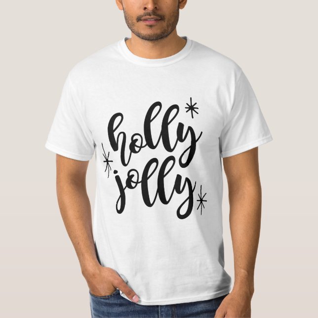 Camiseta Holly jolly navidades graciosos (Anverso)