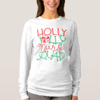 Holly Jolly Nurse Squad Cute Candy Navidades