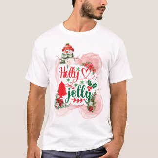 Camiseta Holly Jolly Snowman