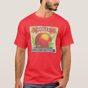 Camiseta Holly Peaches Vintage Fruto Etiqueta