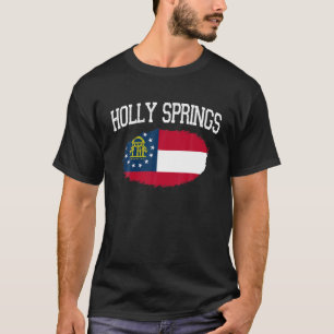Camiseta HOLLY SPRINGS GA GEORGIA Flag Vintage USA Sports M