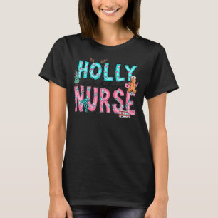 Camiseta Holly Xmas Jolly Enfermeras Navidades para mujeres