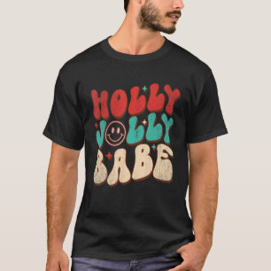 Camiseta Holly Xmas Navidades de alegría Babe Retro Xmas gr