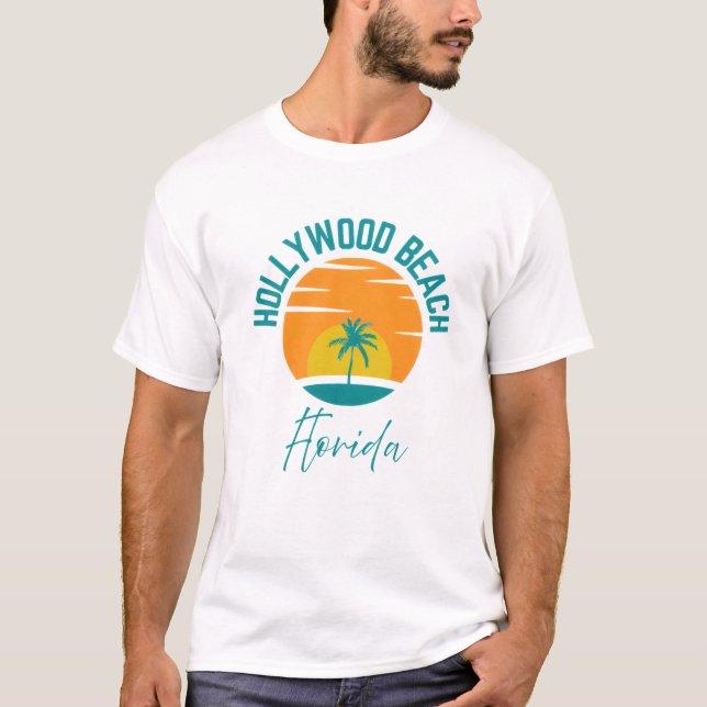 Camiseta Hollywood Beach Florida T-Shirt (Anverso)