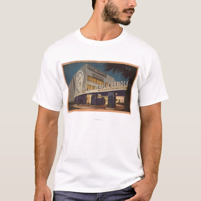 Camiseta Hollywood, CA - "un punto de noche gay " (Anverso)