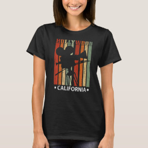 Camiseta Hollywood Califonia Estadounidense Vacaciones Viaj