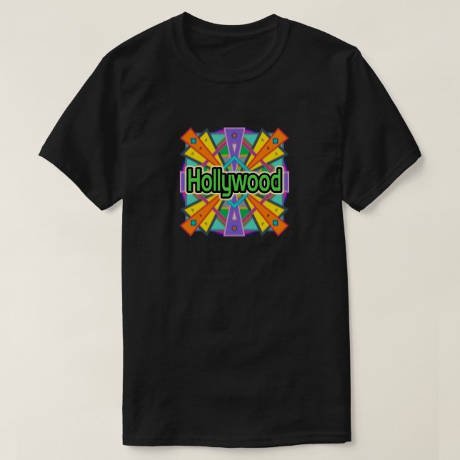 Camiseta "Hollywood" de diseño de alegría (Diseño del anverso)