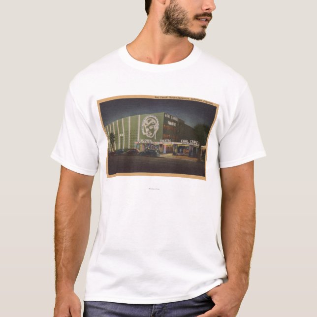 Camiseta Hollywood, teatro de CAEarl Carroll y restaurante (Anverso)