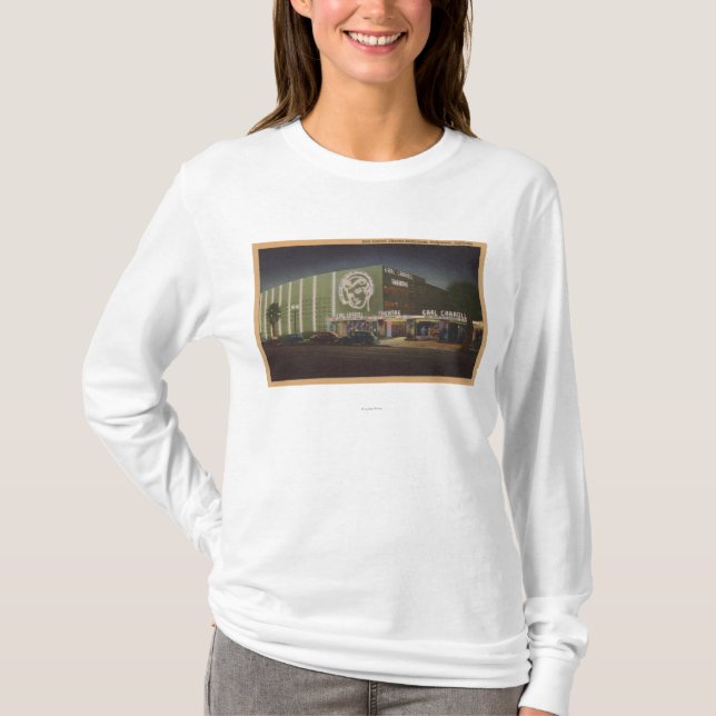 Camiseta Hollywood, teatro de CAEarl Carroll y restaurante (Anverso)