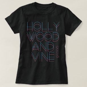 Camiseta Hollywood y el vino