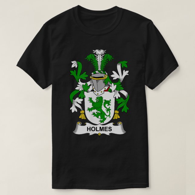 Camiseta Holmes Coat of Arms  Family Crest  (Diseño del anverso)
