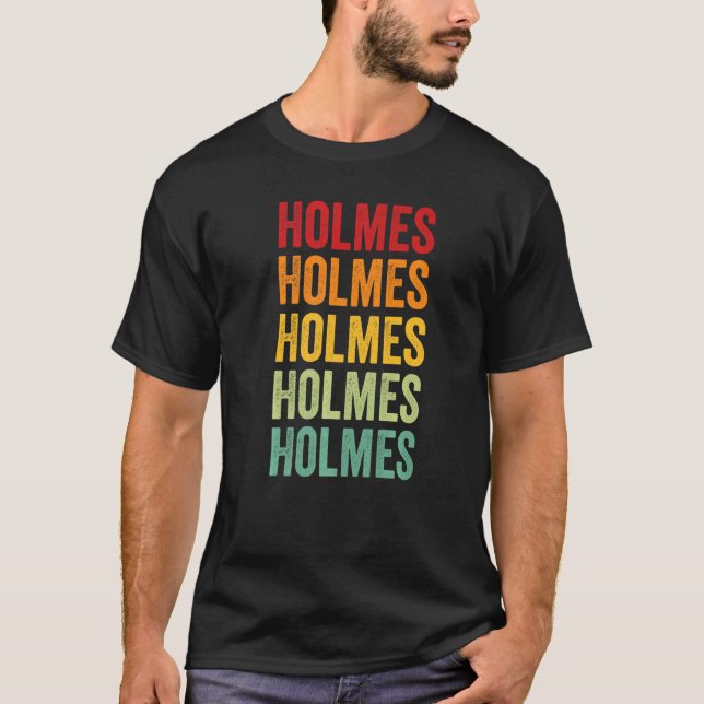 Camiseta Holmes County Florida Rainbow Textos (Anverso)