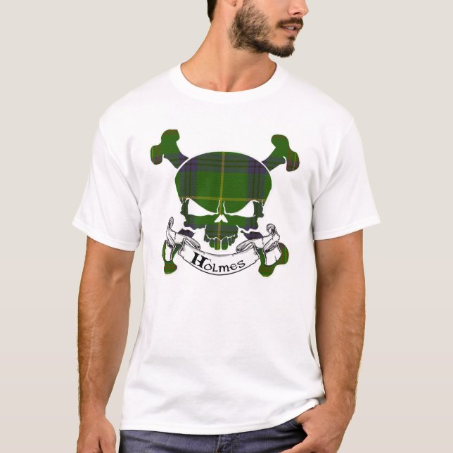 Camiseta Holmes Tartan Skull (Anverso)