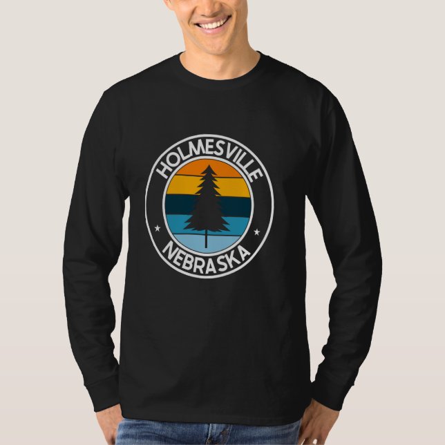 Camiseta Holmesville Nebraska NE Estados Unidos City Orgull (Anverso)