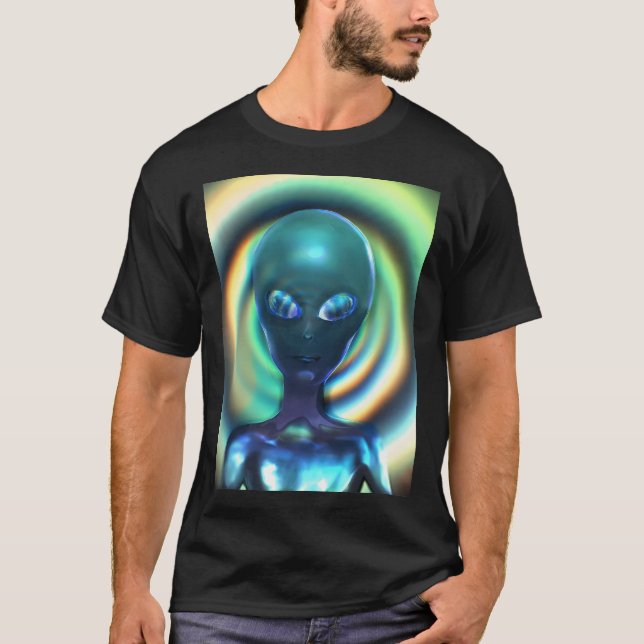 Camiseta Holofoil 1A Aliente gris (Anverso)