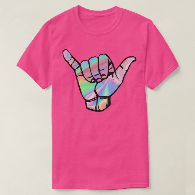Camiseta holográfico suelto (Diseño del anverso)