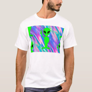 Camiseta holograma alienígena