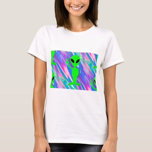 Camiseta holograma alienígena (Anverso)
