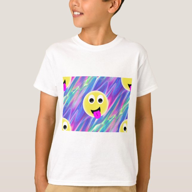 Camiseta Holograma de emoji (Anverso)