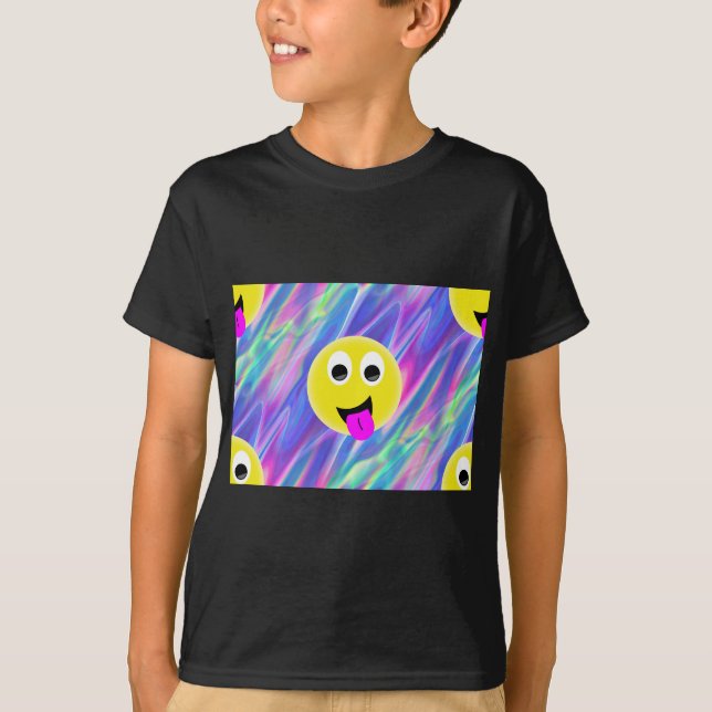 Camiseta Holograma de emoji (Anverso)