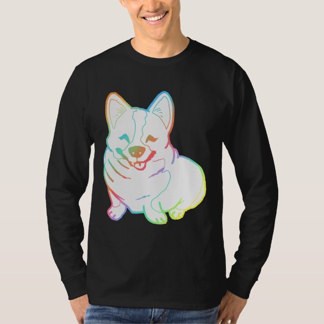 Camiseta Holographic Fat Corgi Magnet (Anverso)
