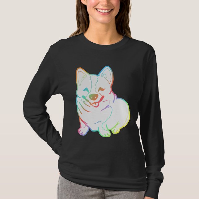 Camiseta Holographic Fat Corgi Magnet (Anverso)
