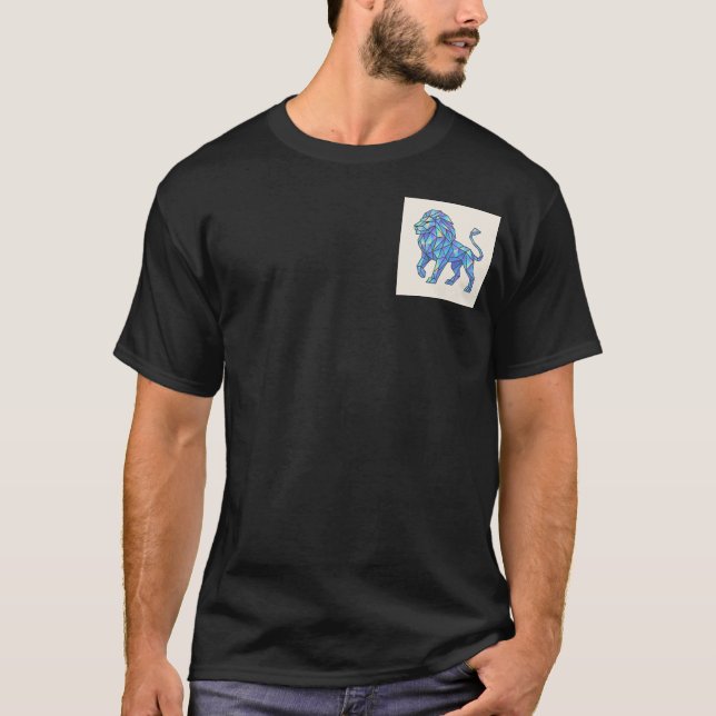 Camiseta Holographic Geometric Lion Tee (Anverso)