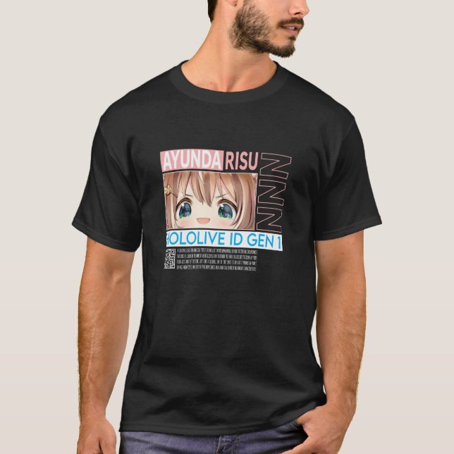 Camiseta Hololida ID Ayunda Risu (Anverso)