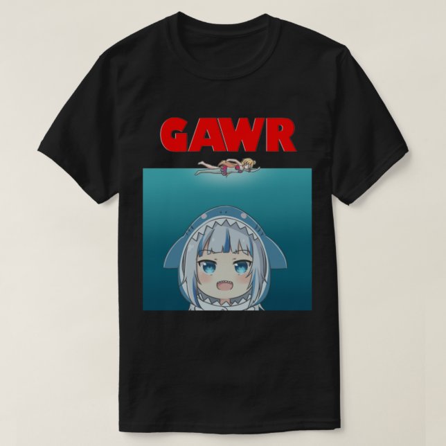 Camiseta Hololien EN - Parodia de Gawr Gura (Diseño del anverso)
